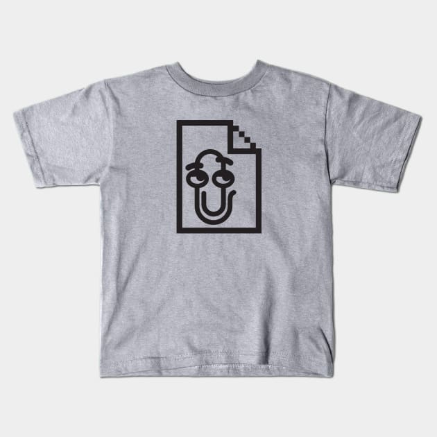 Clippy Kids T-Shirt by sombreroinc
